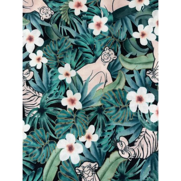 Torrid Disney The Jungle Book Green Floral Print Leggings Sz 0 / 12 Baloo - Picture 3 of 7